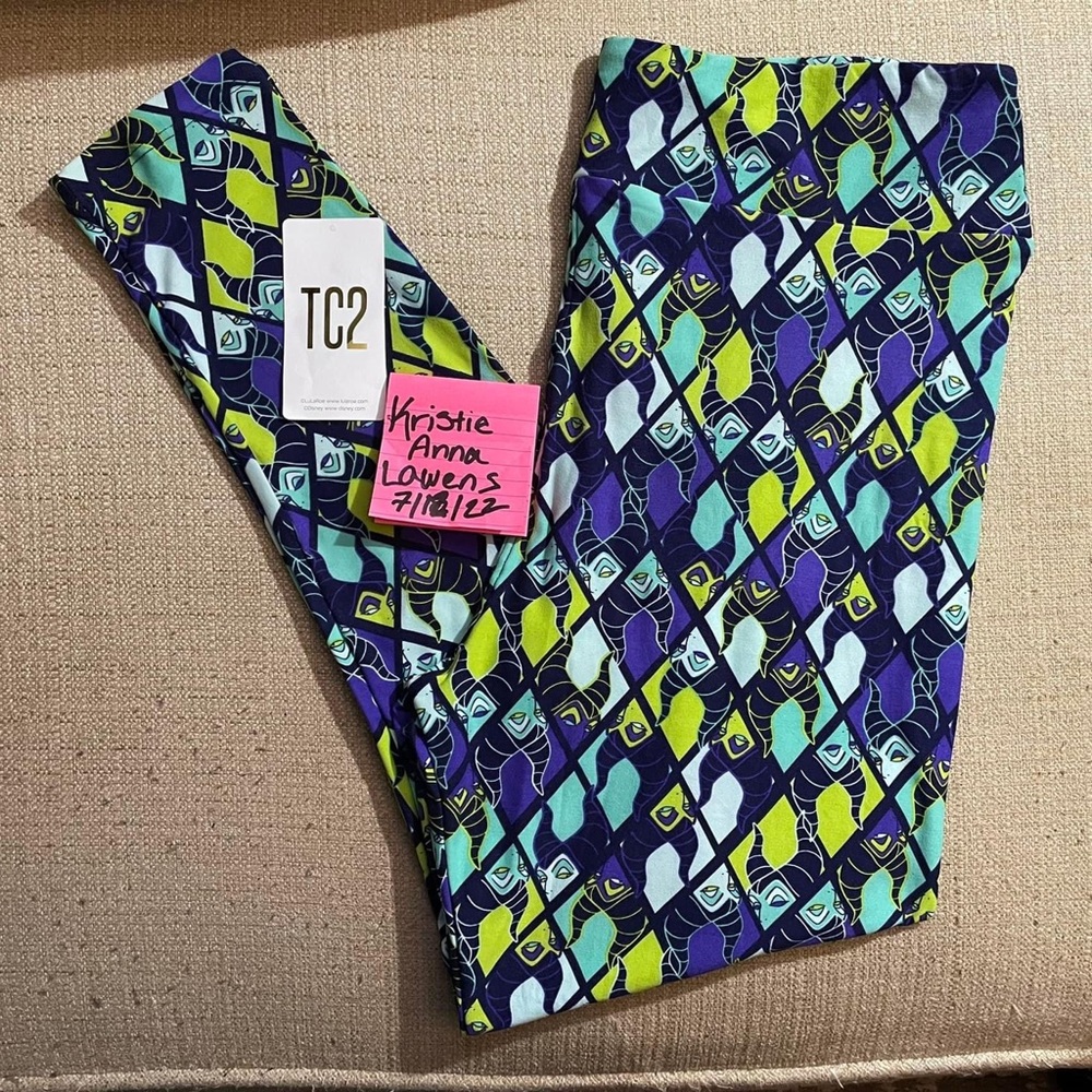 New Lularoe Maleficent Leggings TC2